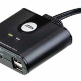 Comutator USB cu 2 porturi Aten US224, negru